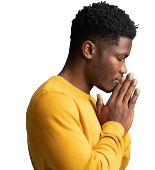 Man praying